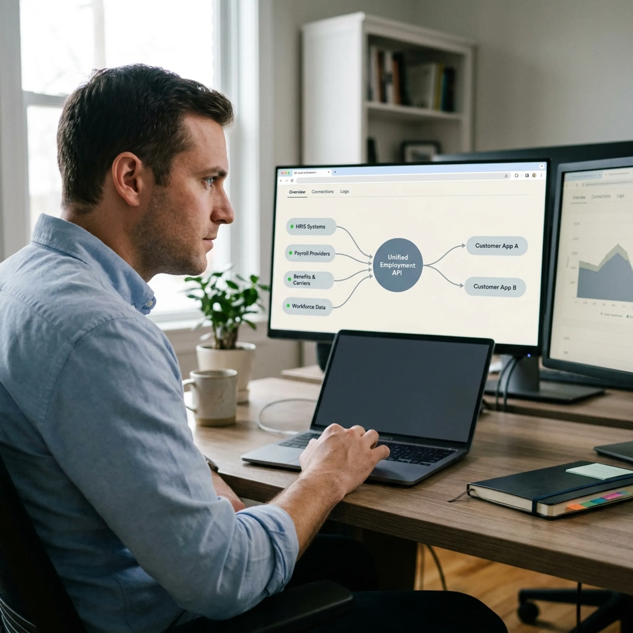 Unified API connecting employee records from HRIS and payroll systems