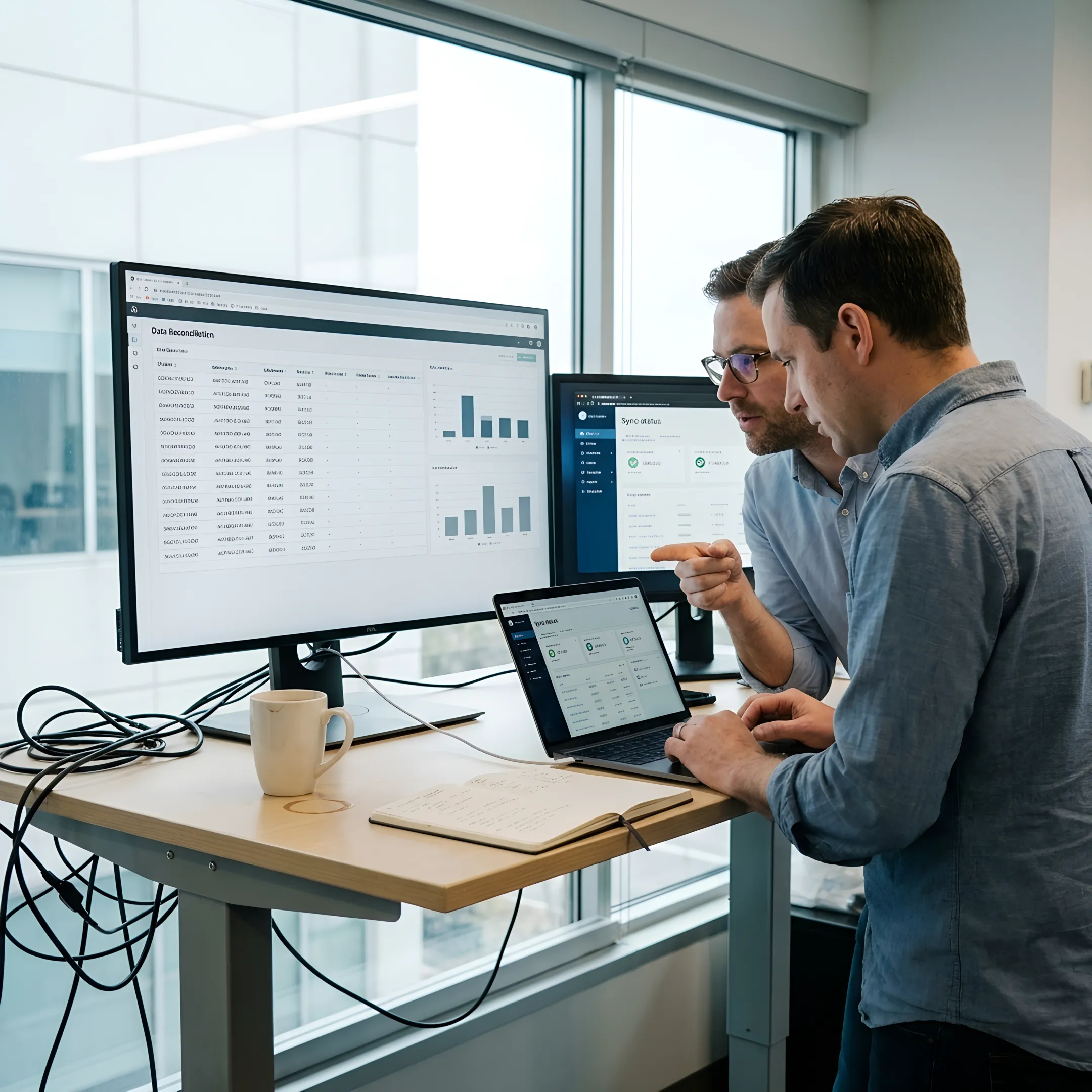 Team reviewing payroll integration workflow