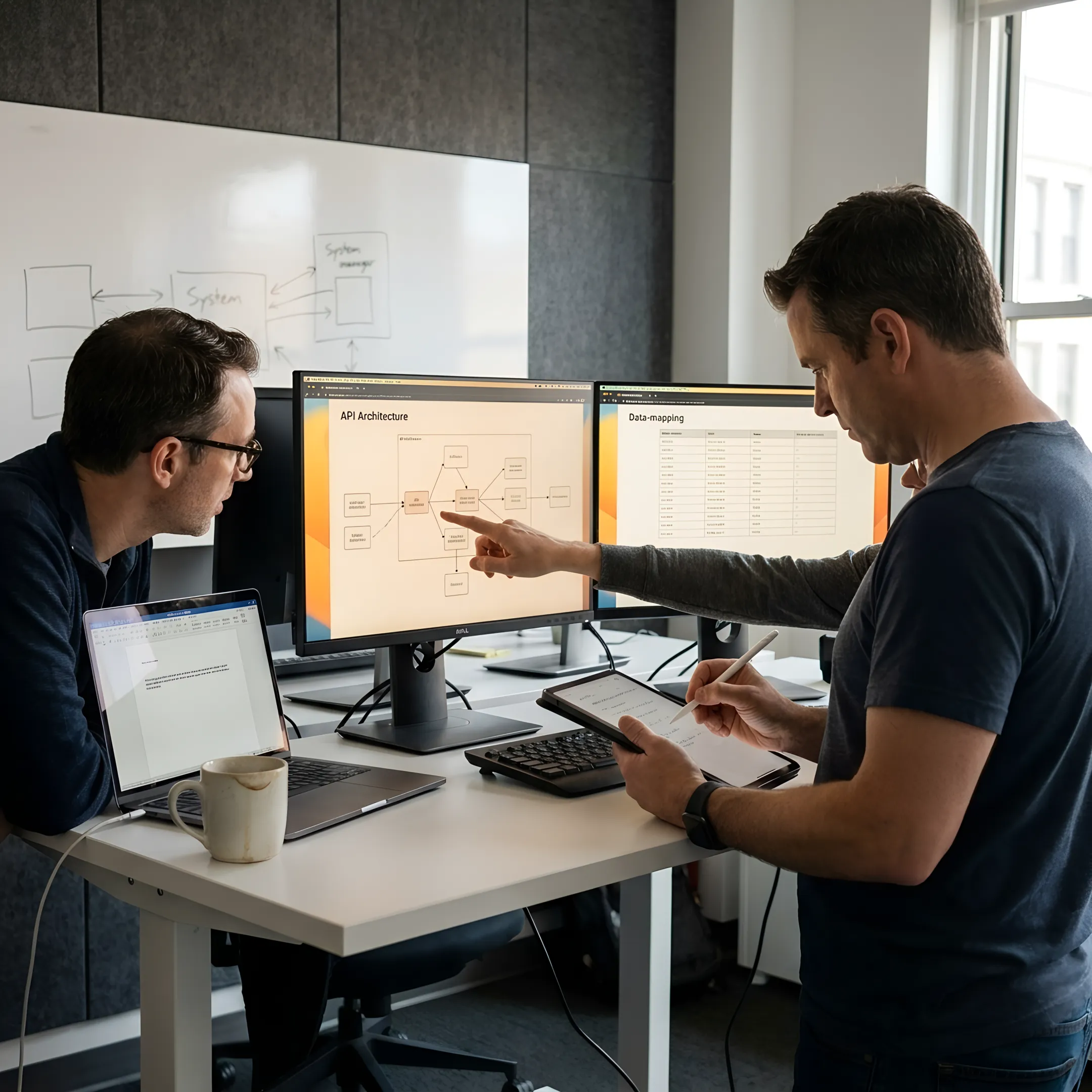 Team planning an ATS API integration process