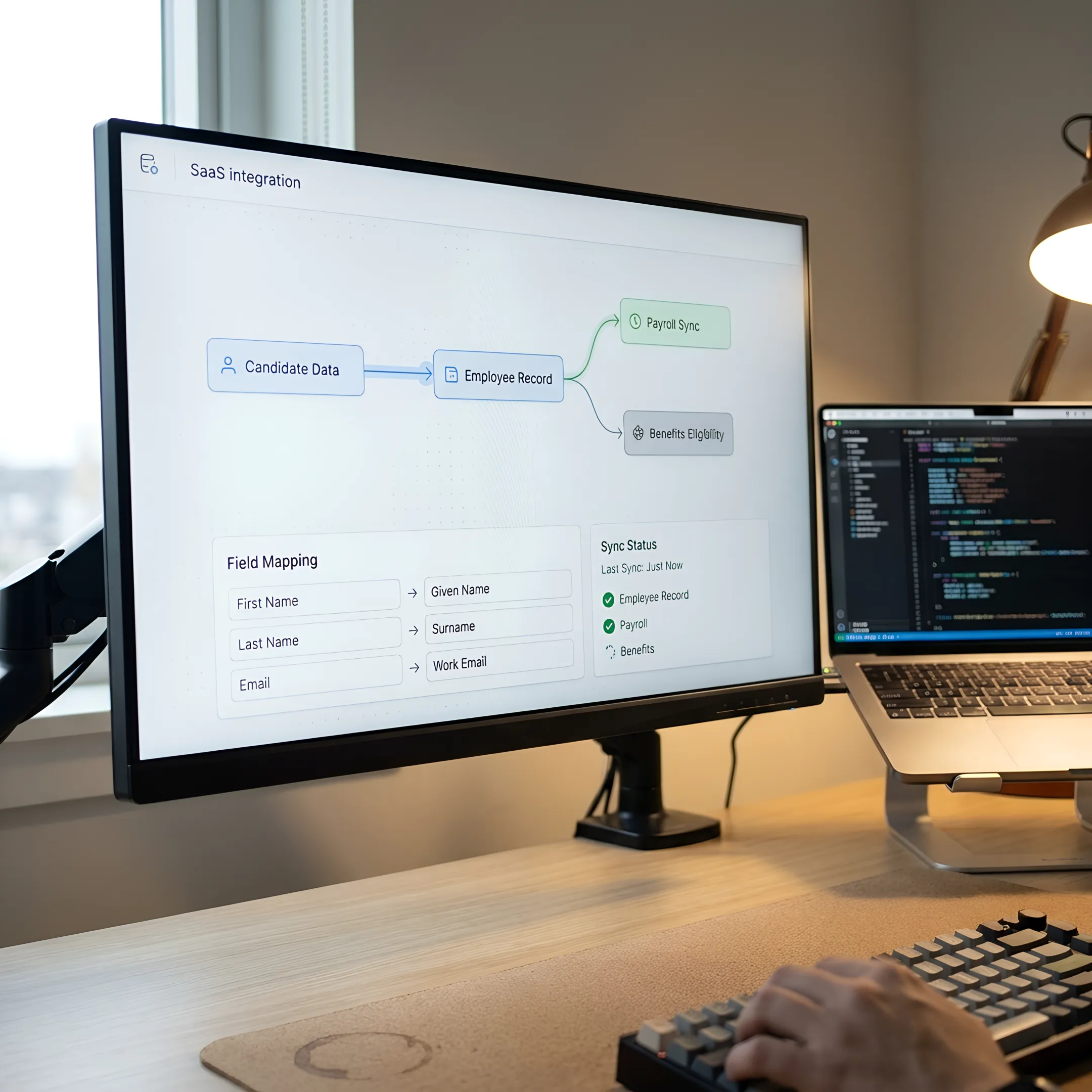 Dashboard showing Recruitee API integration workflow