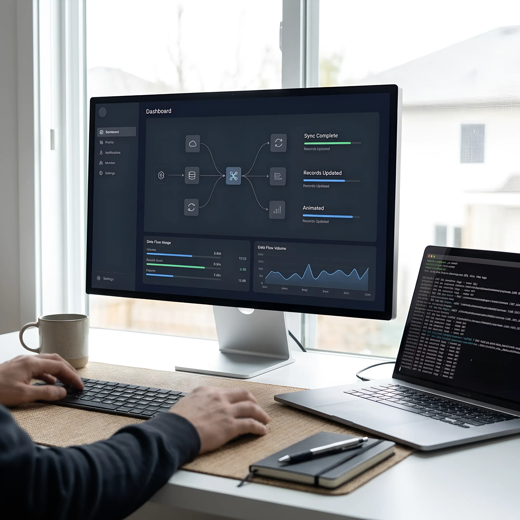 Payroll integration dashboard with connected systems