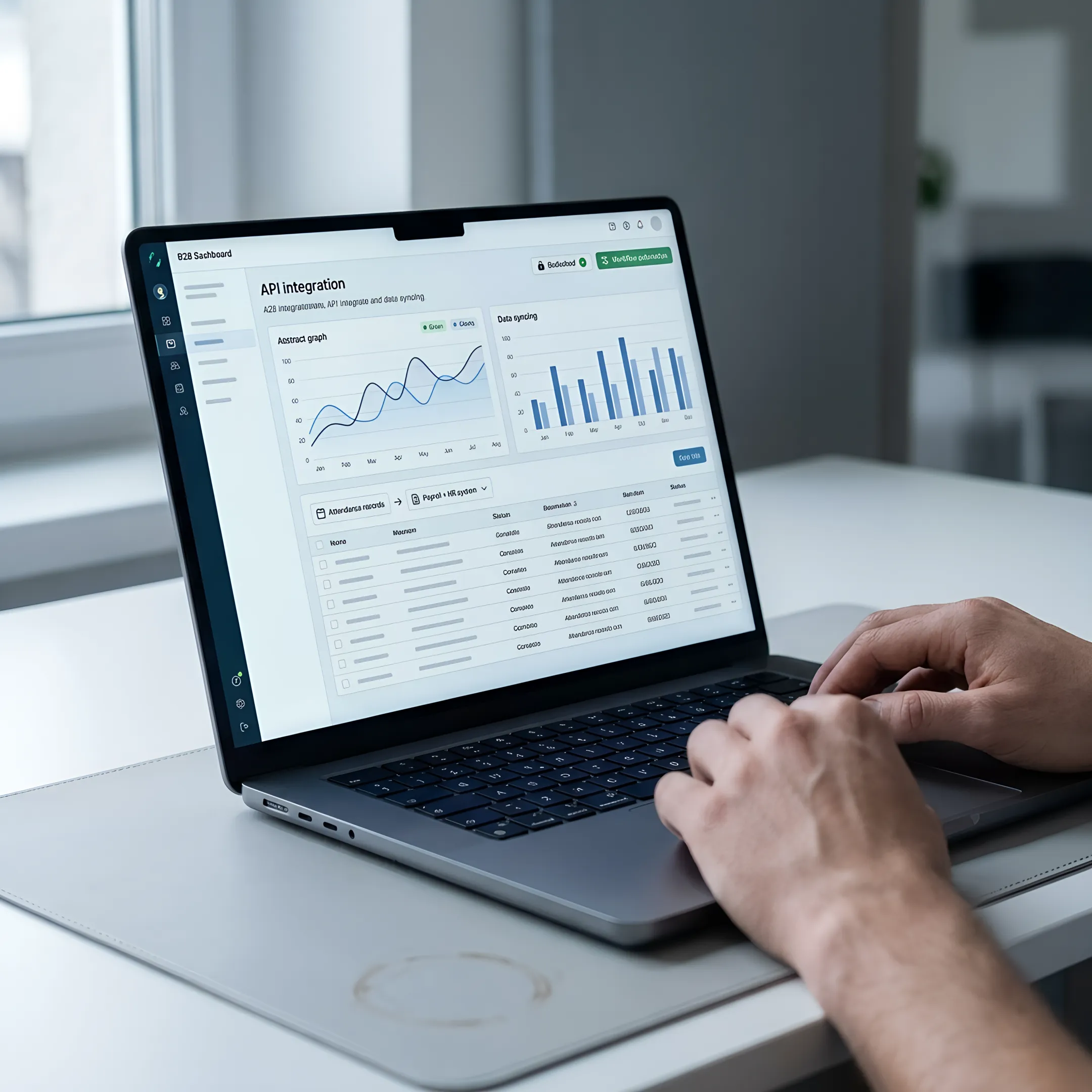 Attendance and payroll software integration dashboard