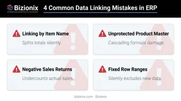Four common Excel inventory mistakes and their silent data corruption consequences