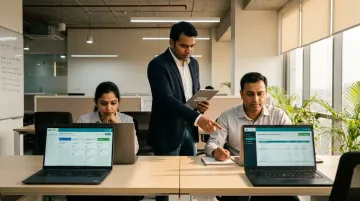 Role-specific CRM training session with sales and finance team members
