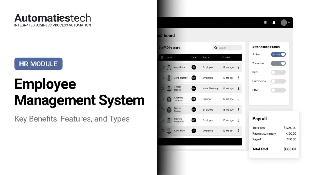 Employee Management System: Key Benefits, Features, and Types
