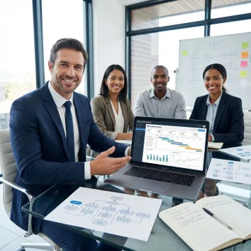 ERP implementation team working with a client business in Coimbatore