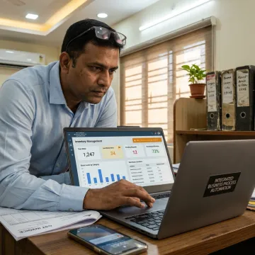Inventory dashboard for an Indian MSME