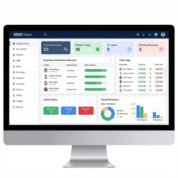 ERP Attendance System with Employee Time & Attendance Tracking
