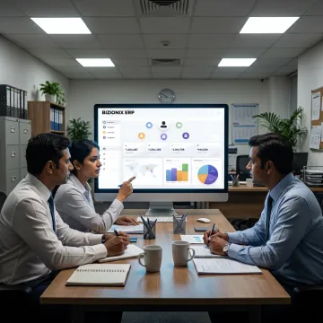 Corporate entity management dashboard on laptop
