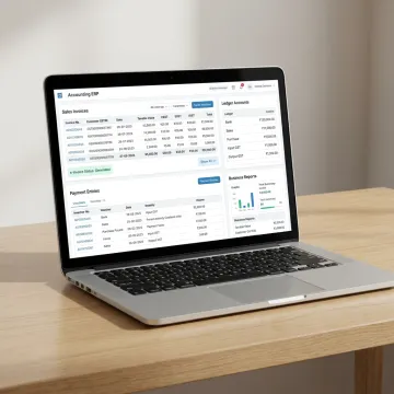 MSME accounting software with GST-ready dashboard