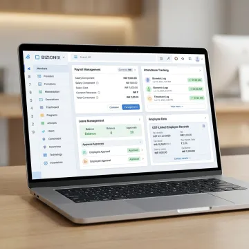 HR management software dashboard for Indian businesses
