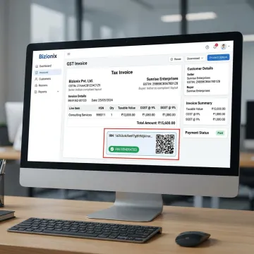 GST invoice printing software dashboard