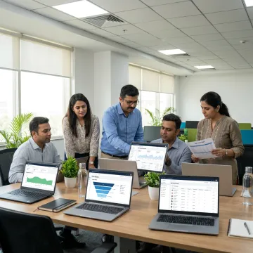Cloud ERP dashboard for Indian businesses