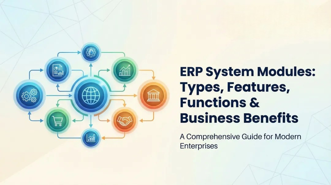Cover image for ERP System Modules: Types, Features, Functions & Business Benefits