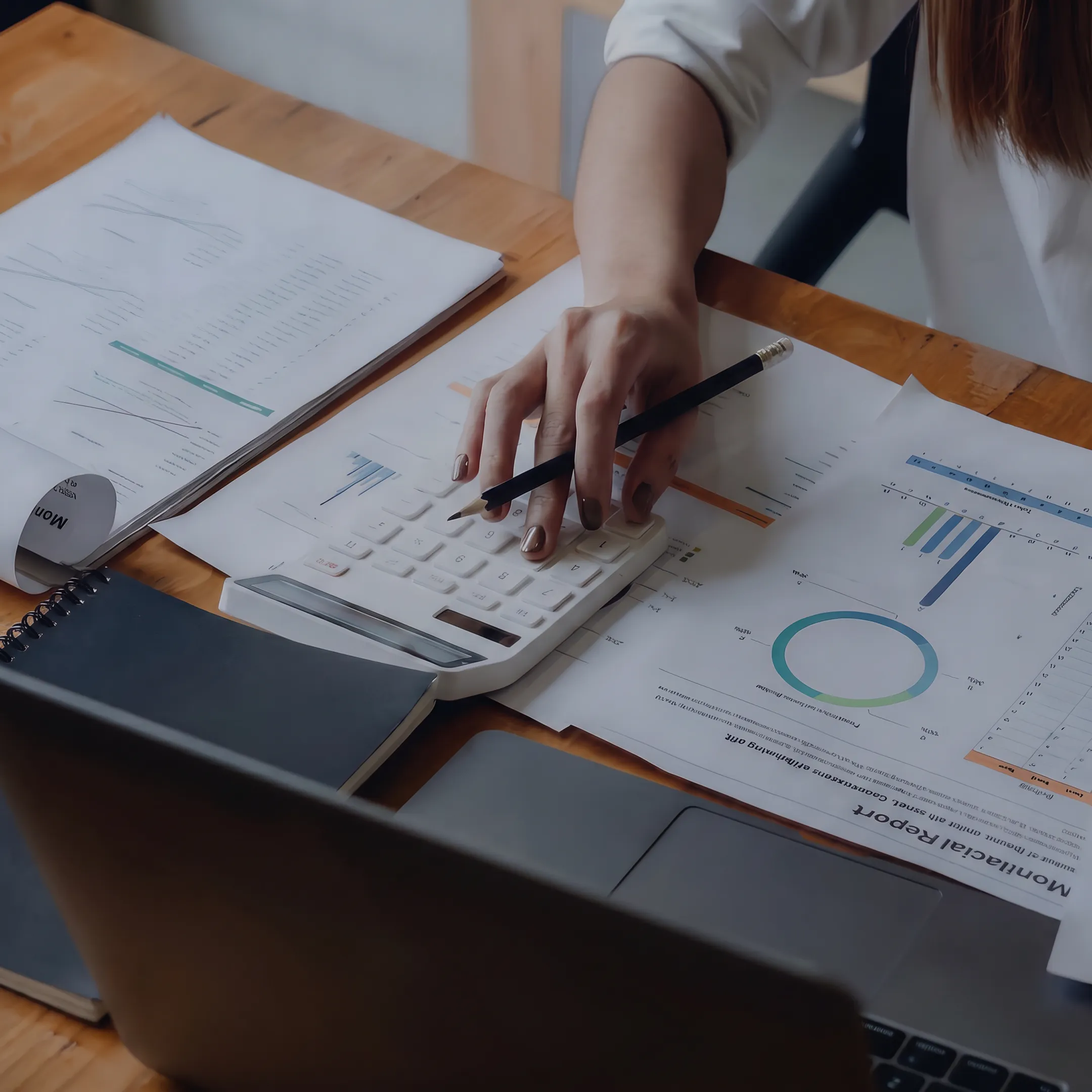 Valuation professional analyzing ESOP business ownership data