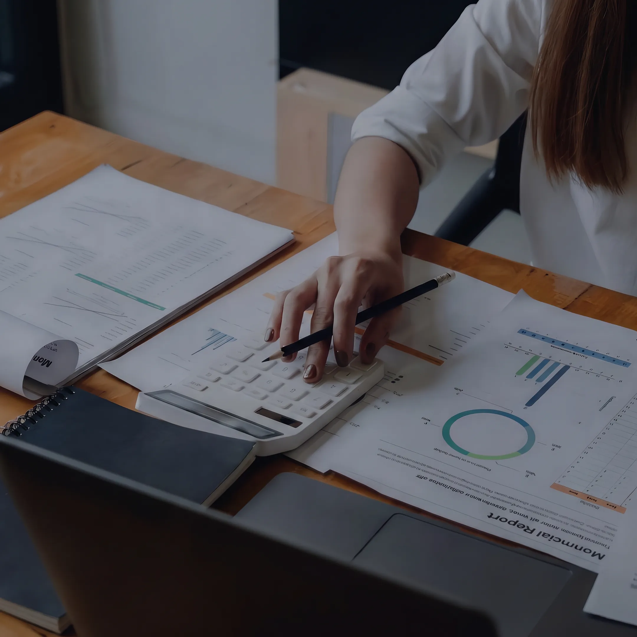 Professional analyzing complex securities and financial instrument valuation documents