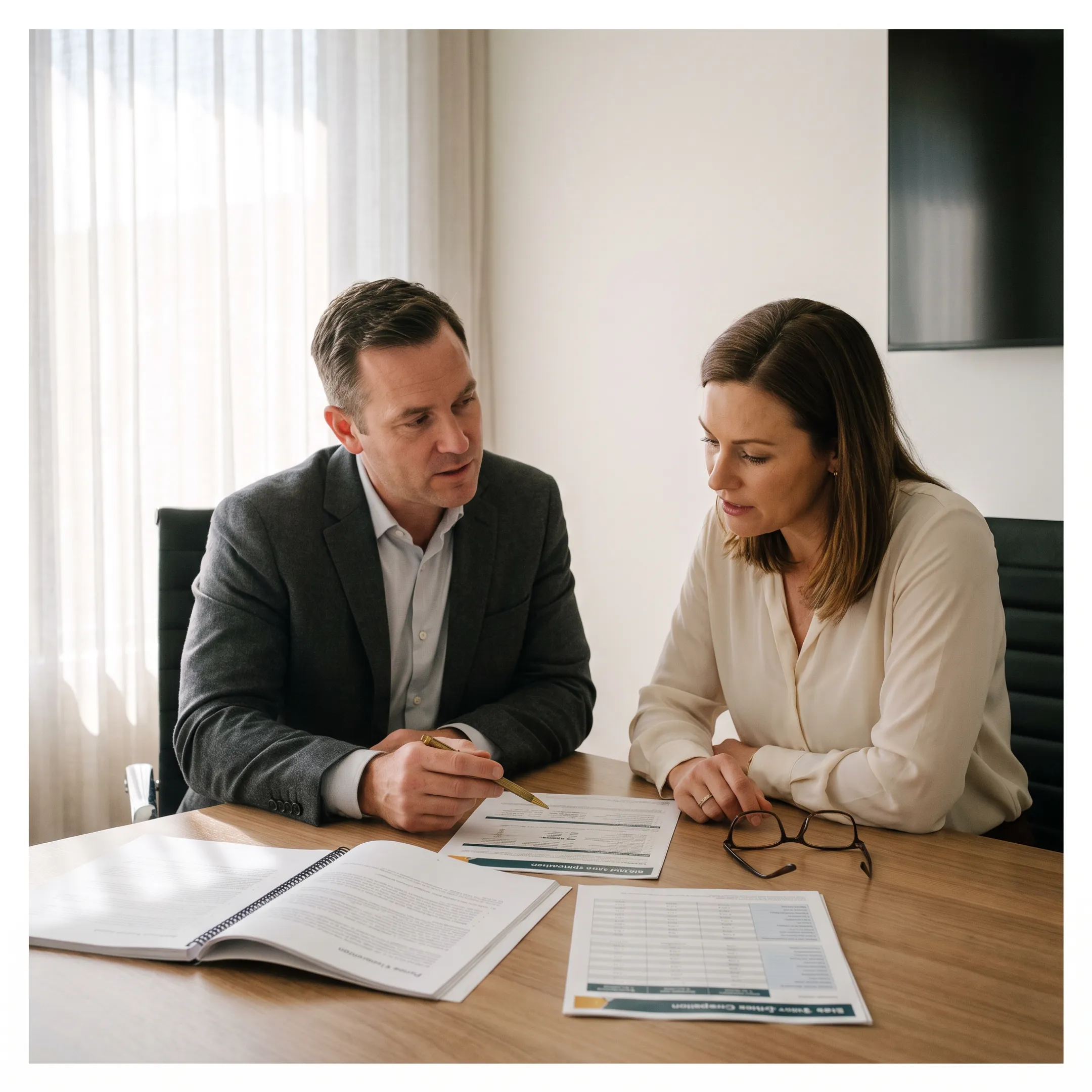 Financial advisor explaining IUL policy design and cash value considerations
