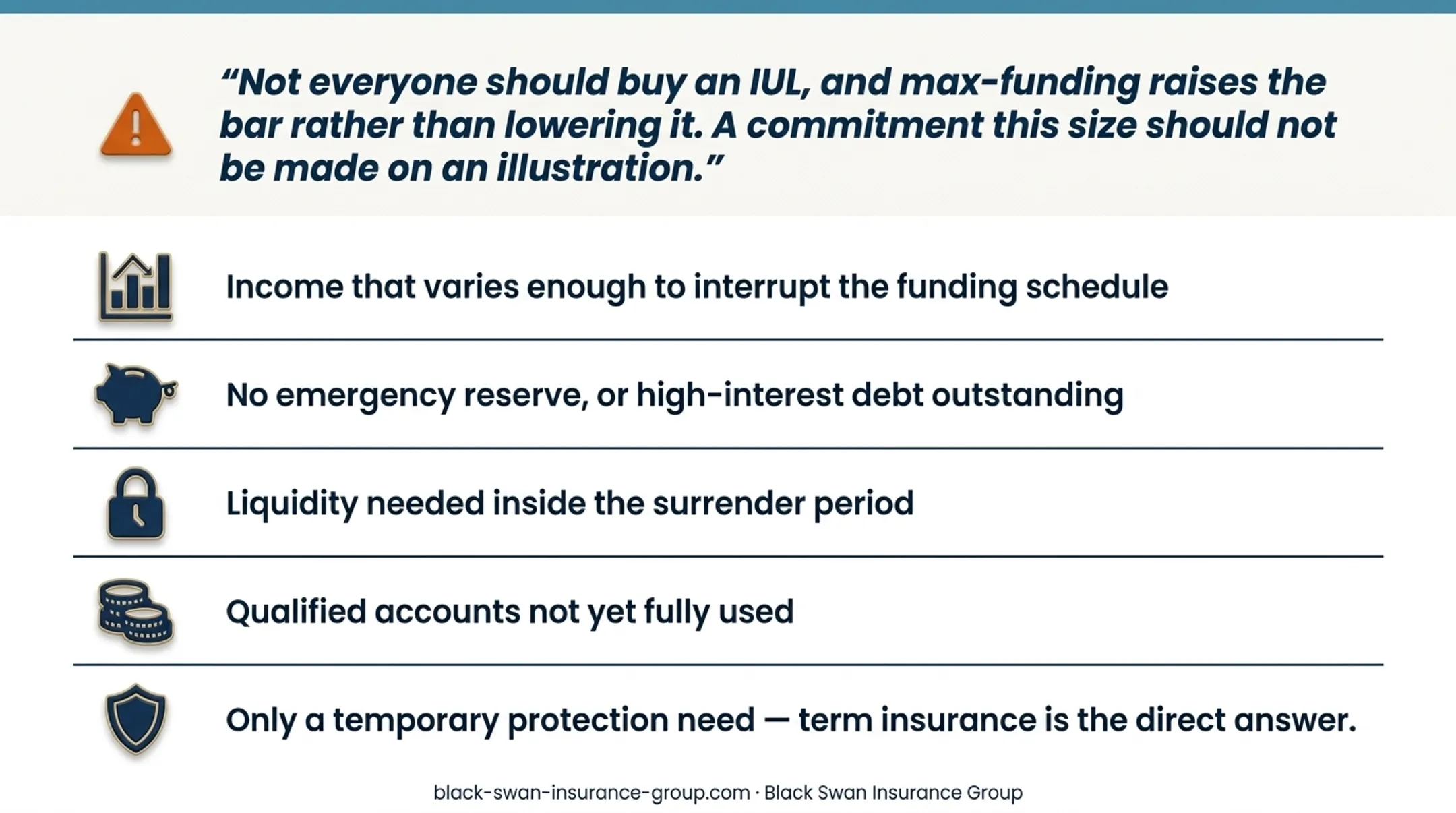Three potential max-funded IUL client profiles and planning considerations