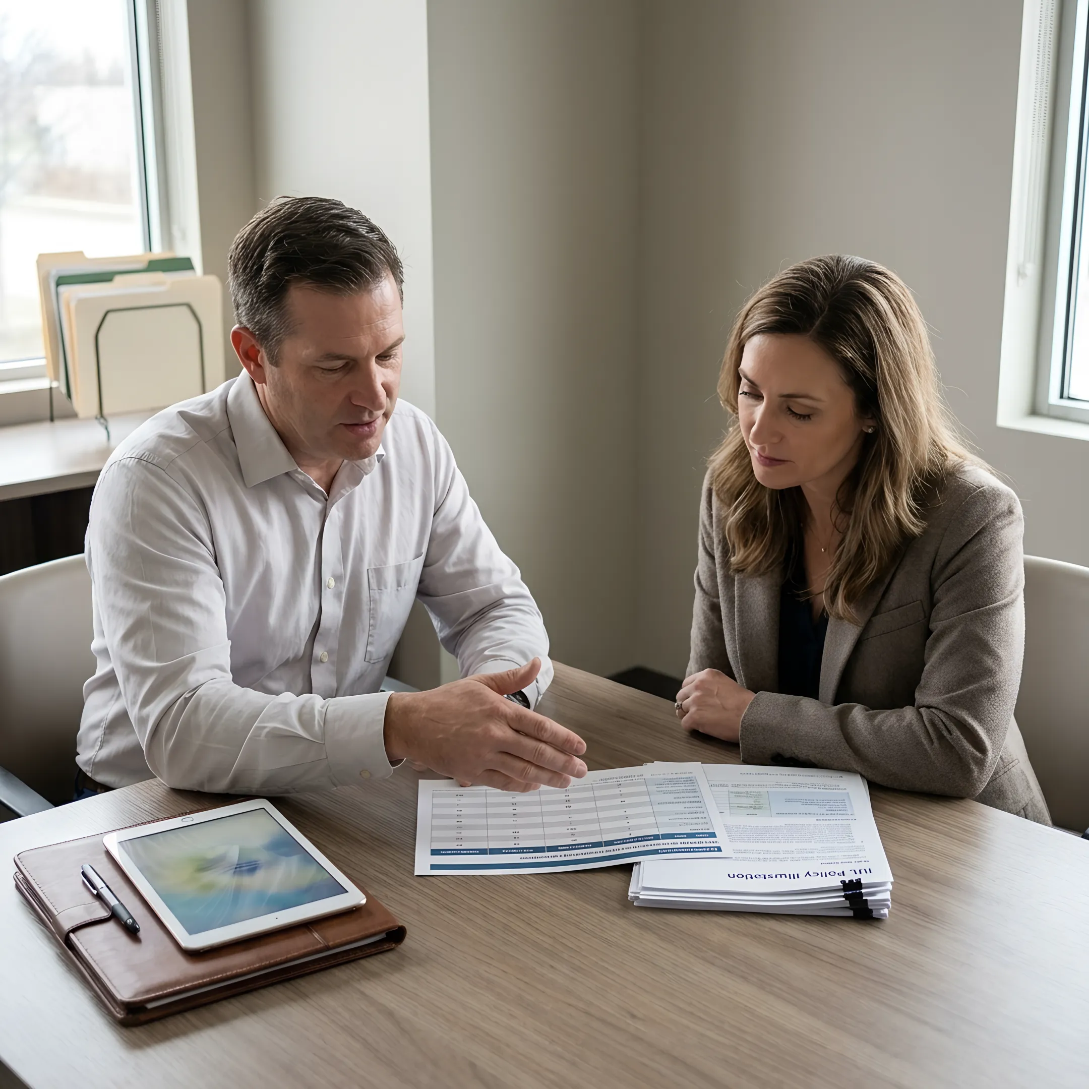 Advisor comparing independent broker, captive agent, and financial advisor options