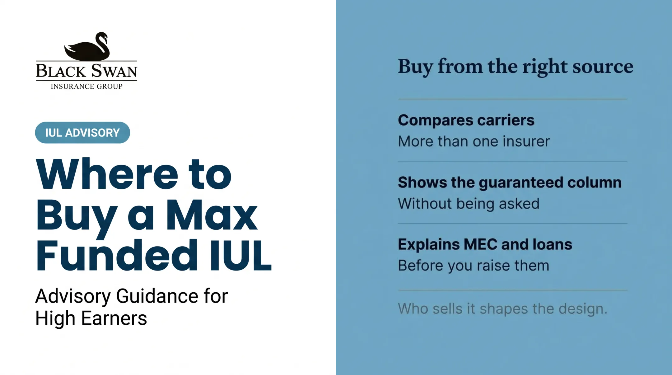 Where to Buy a Max Funded IUL