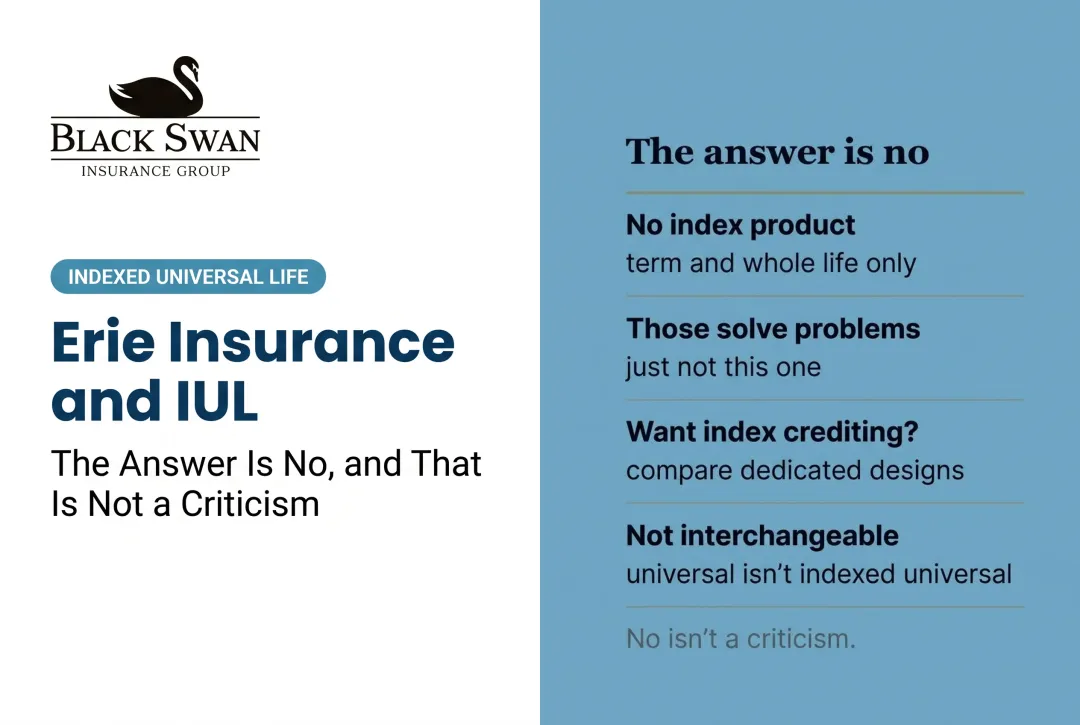 Erie Insurance and IUL: The Answer Is No, and That Is Not a Criticism