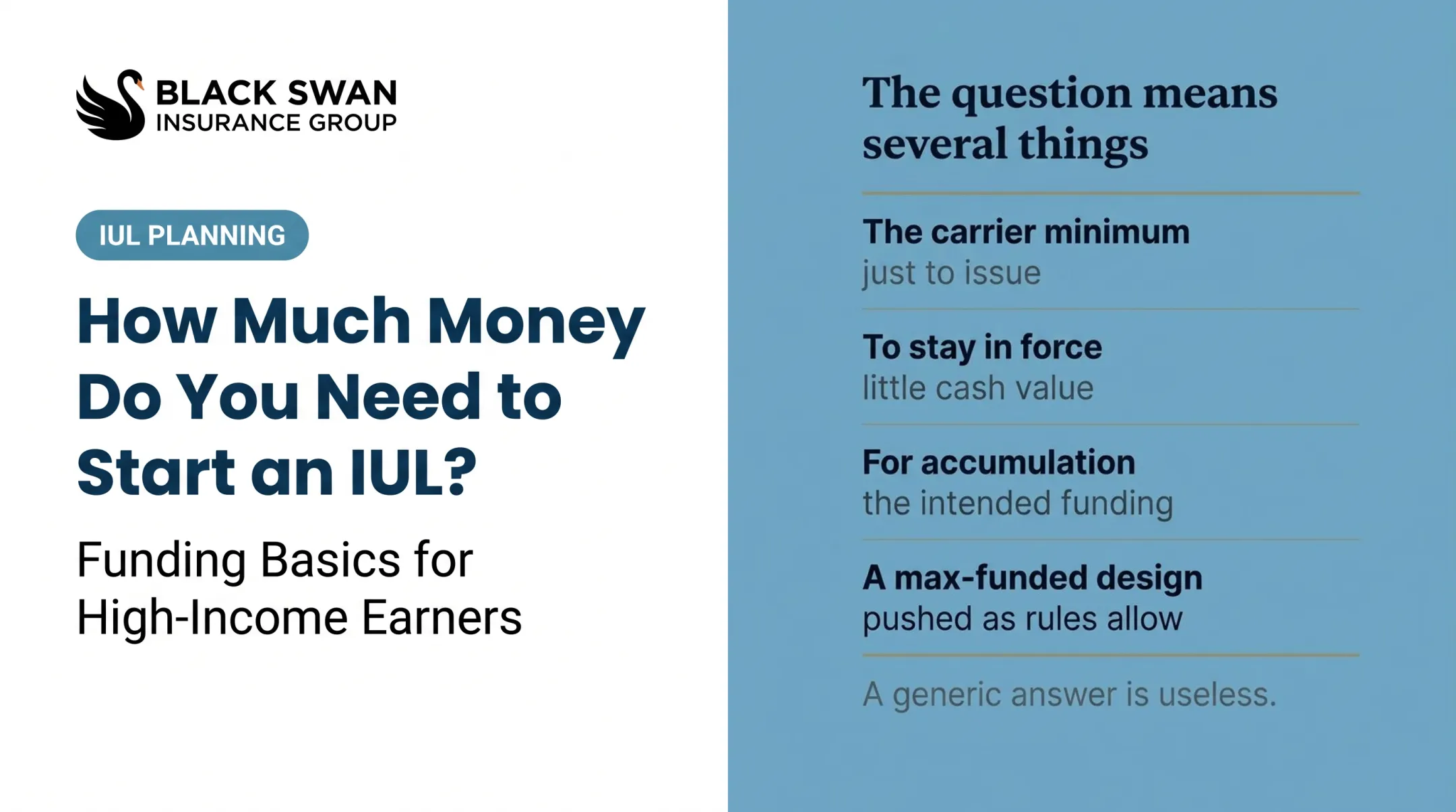 How Much Money Do You Need to Start an IUL?