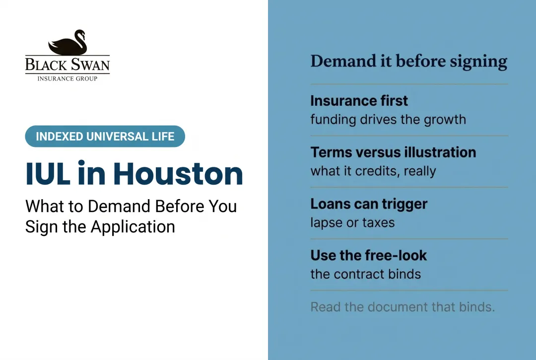IUL in Houston: What to Demand Before You Sign the Application
