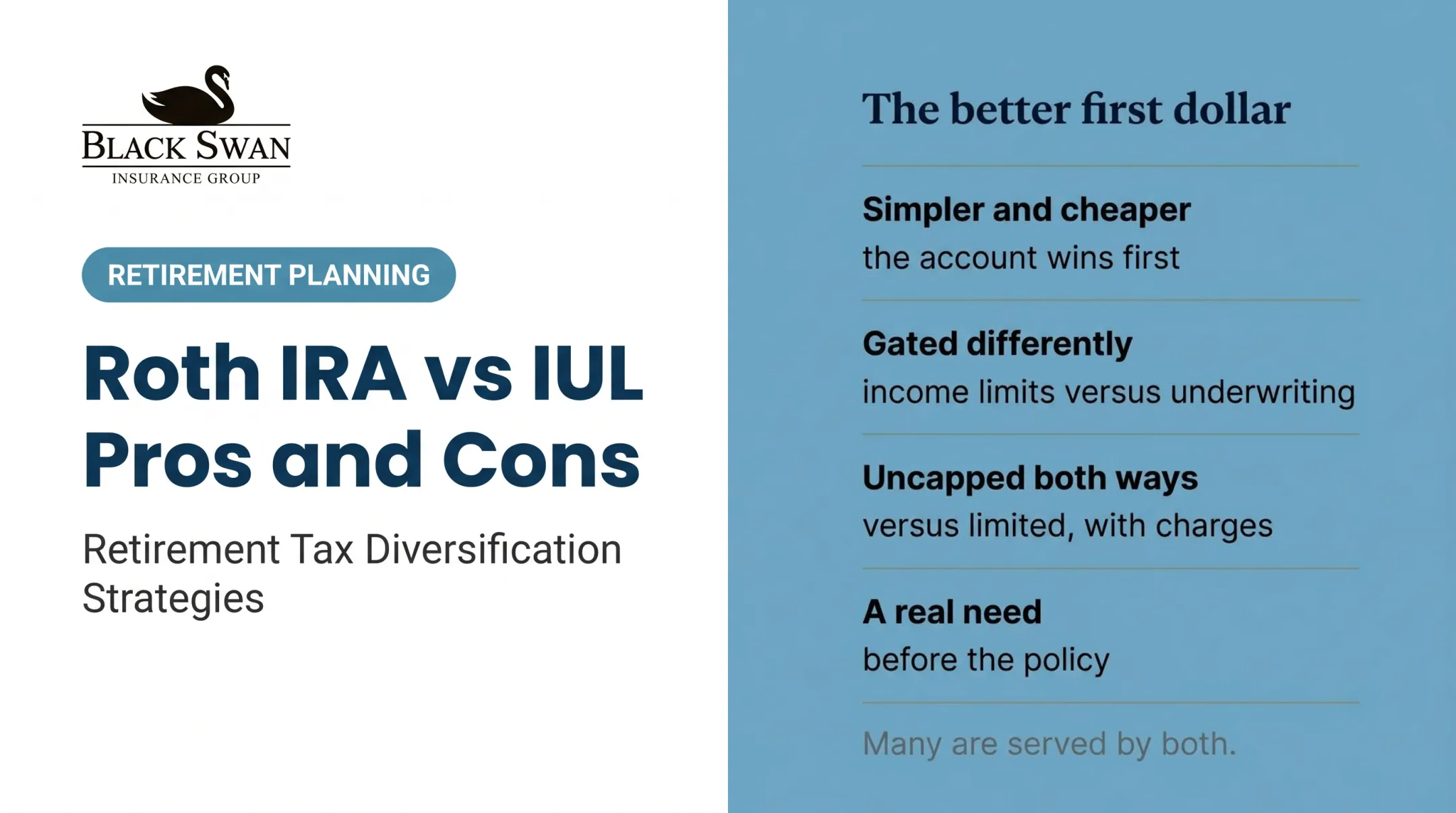 Roth IRA vs IUL Pros and Cons