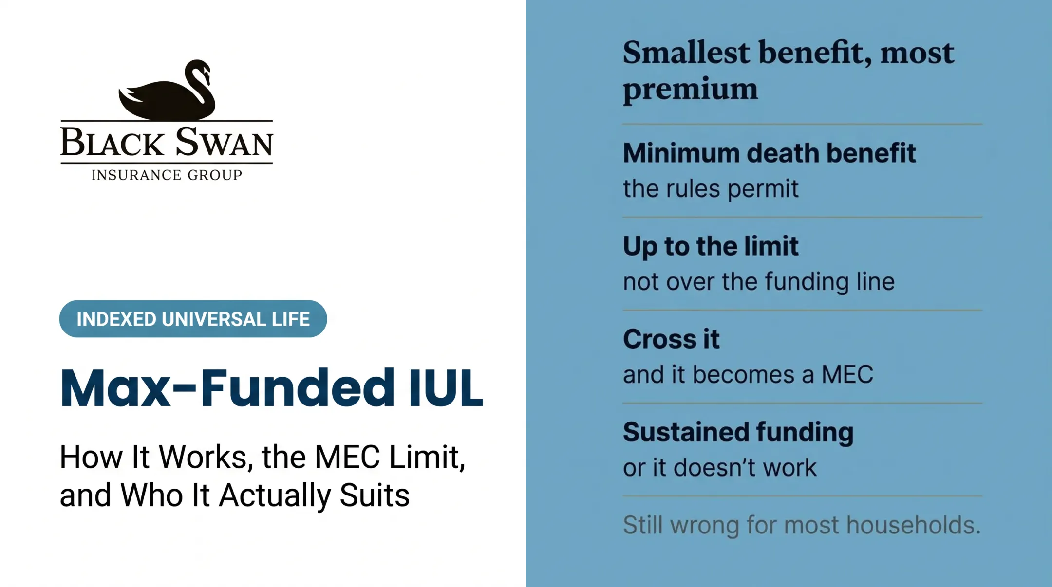 Max-Funded IUL: How It Works, the MEC Limit, and Who It Actually Suits