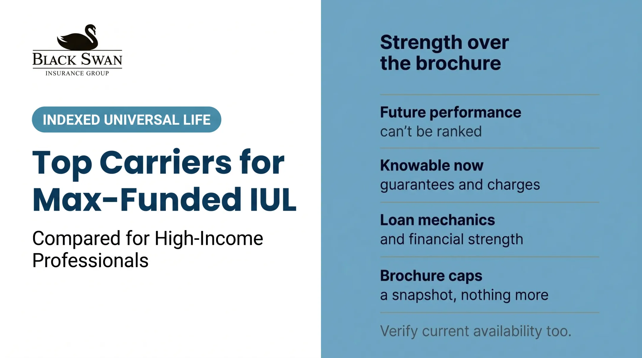 Top Carriers for Max-Funded IUL