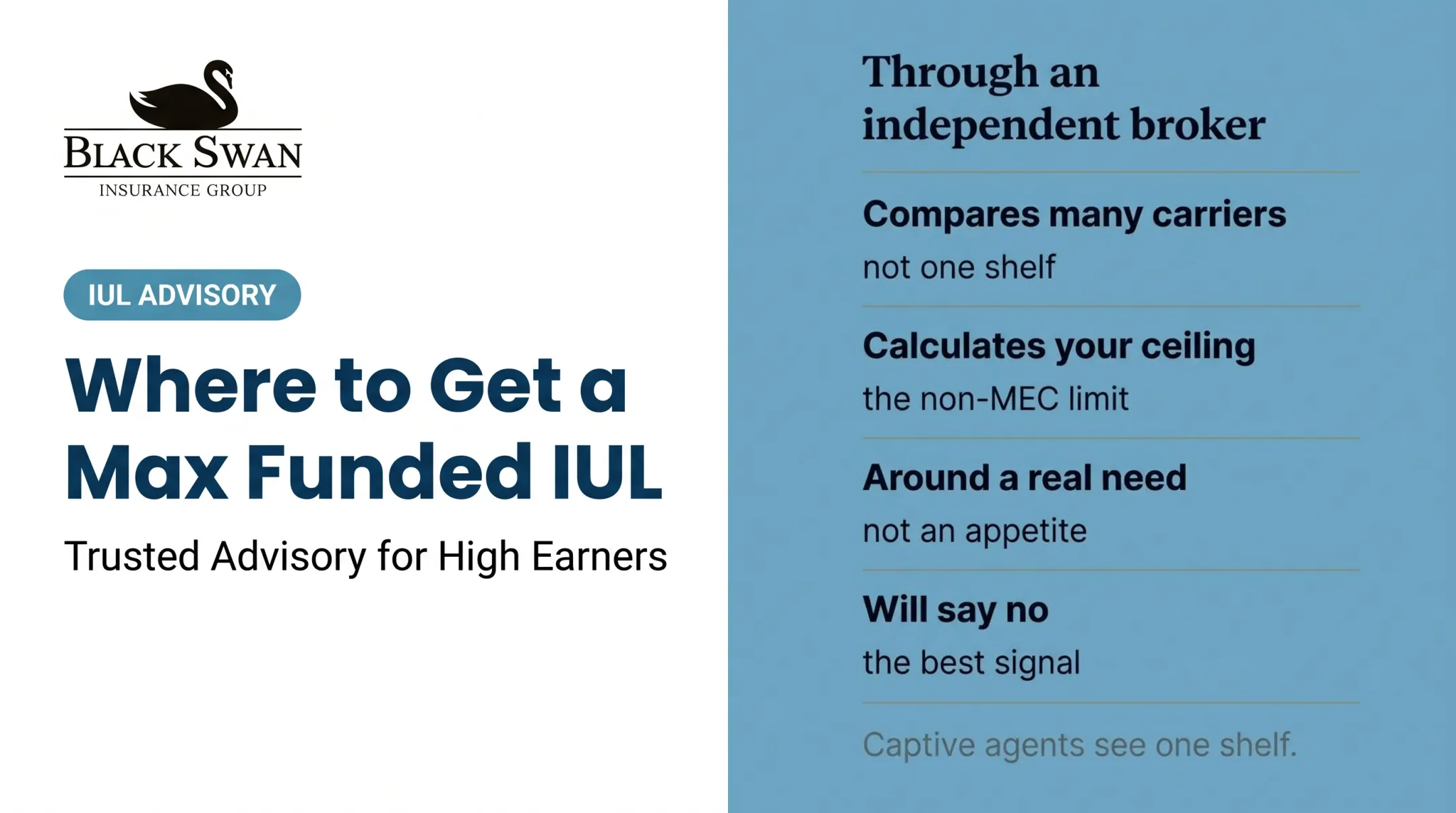 Where to Get a Max Funded IUL