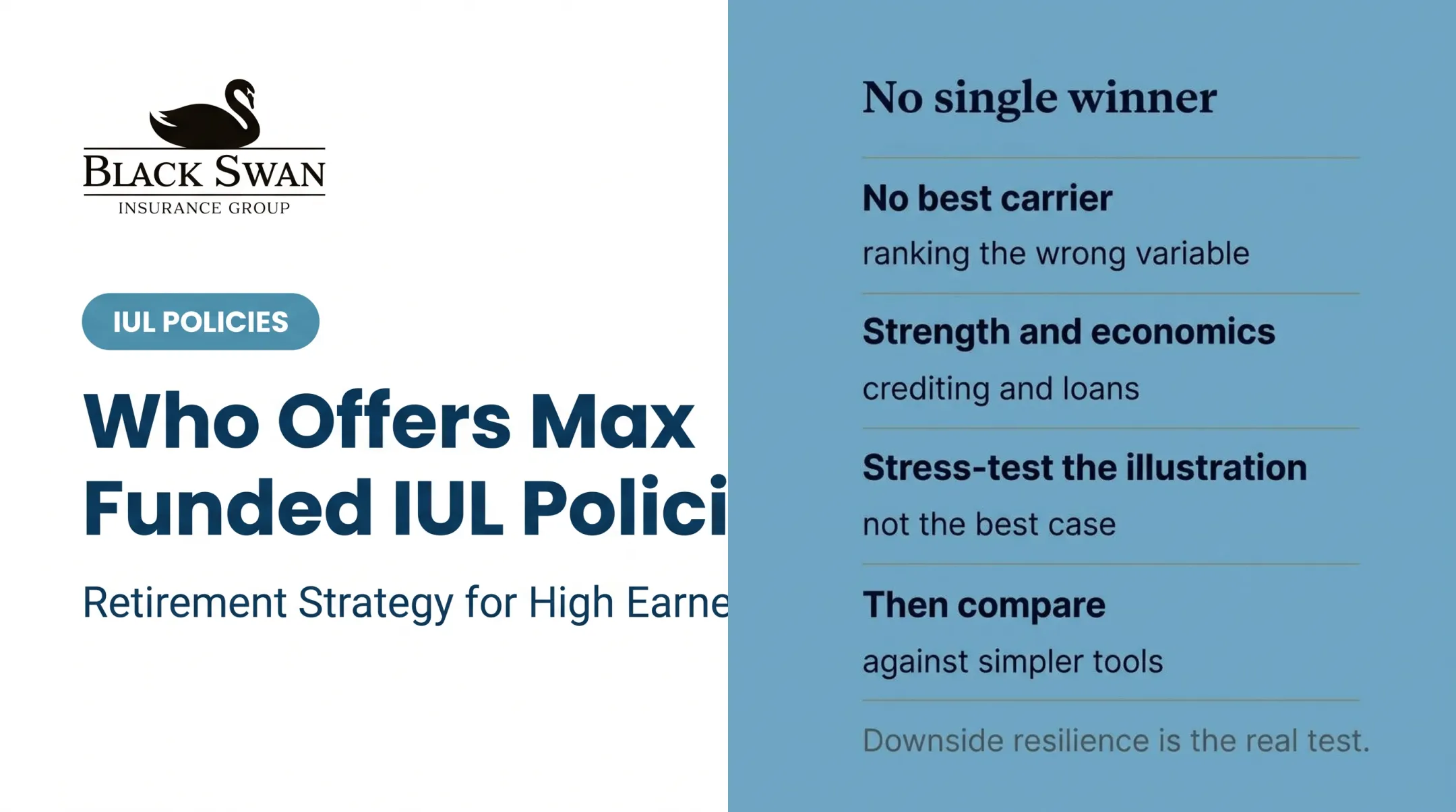 Who Offers Max Funded IUL Policies?