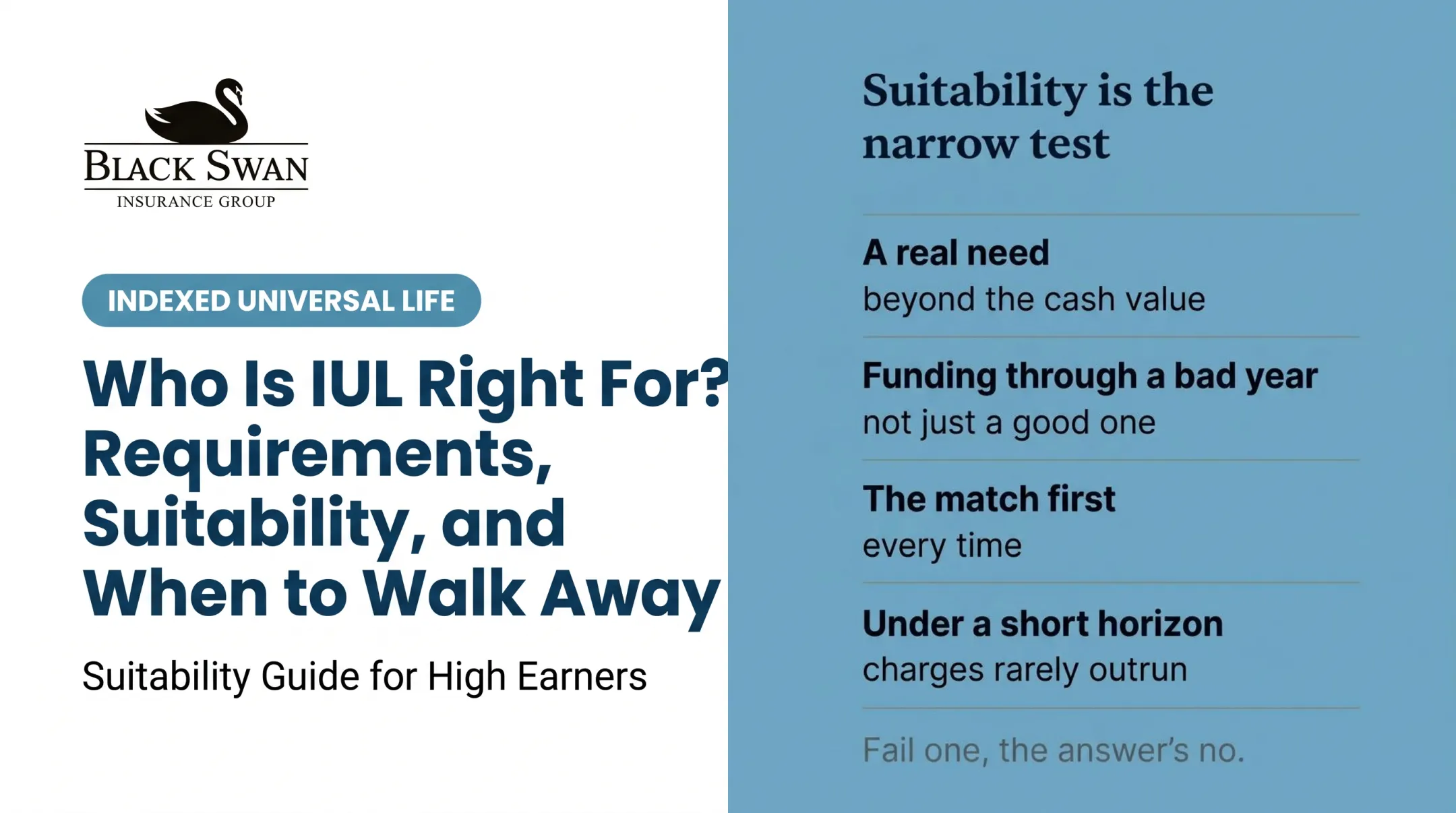 Who Is IUL Right For? Requirements, Suitability, and When to Walk Away