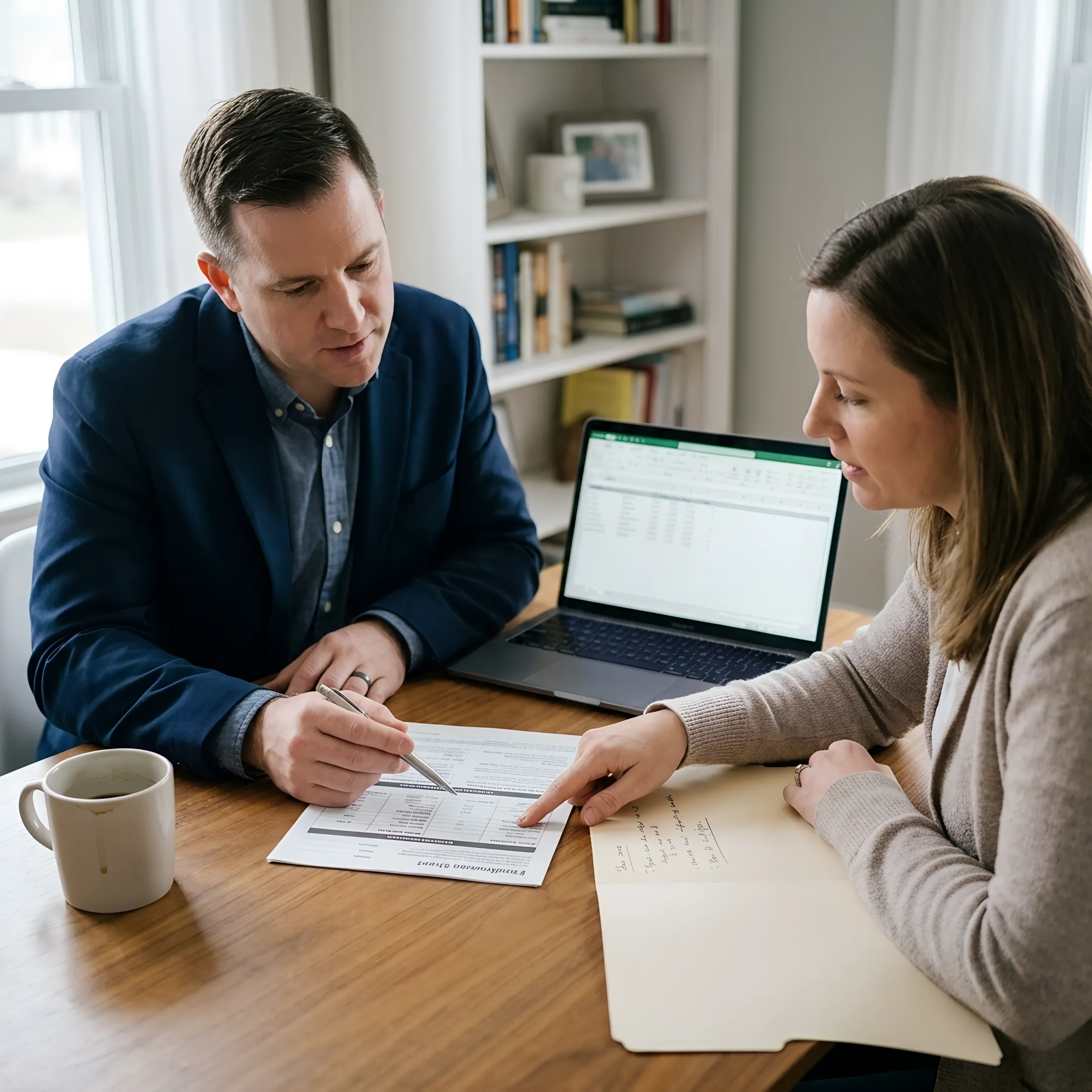 Small business owner discussing health coverage choices with an advisor