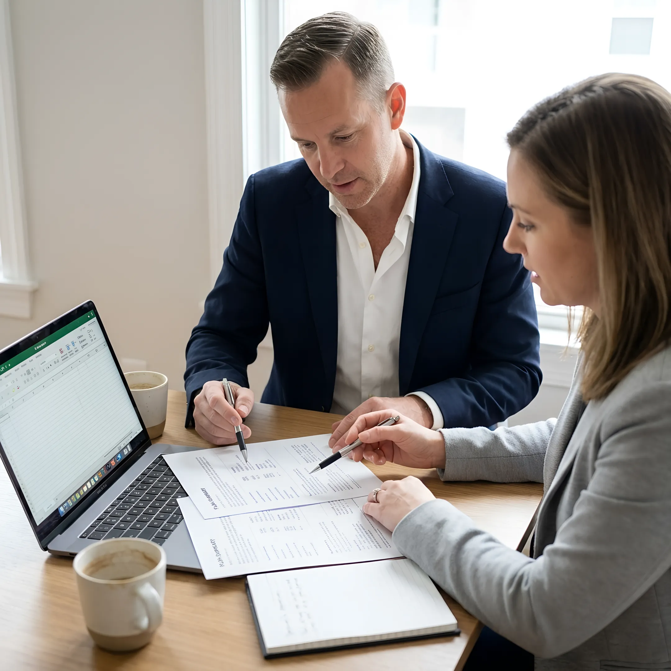 Small business owner reviewing personalized health insurance choices