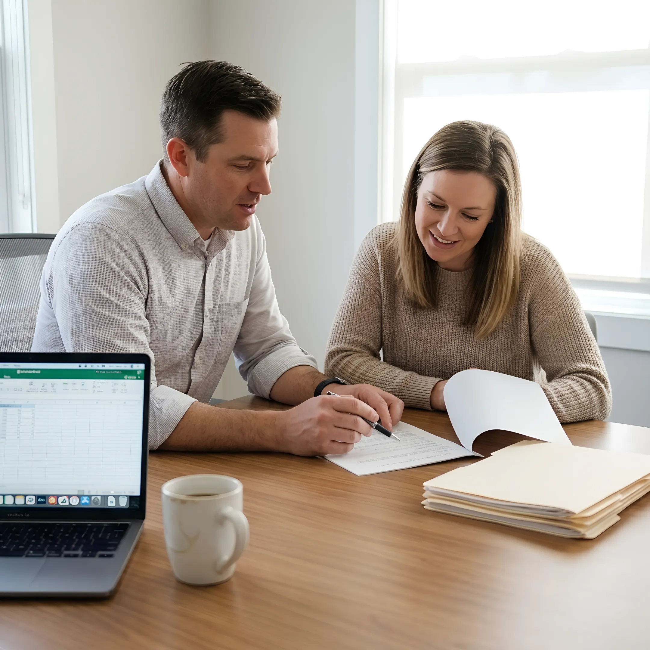Licensed advisor explaining medical insurance choices