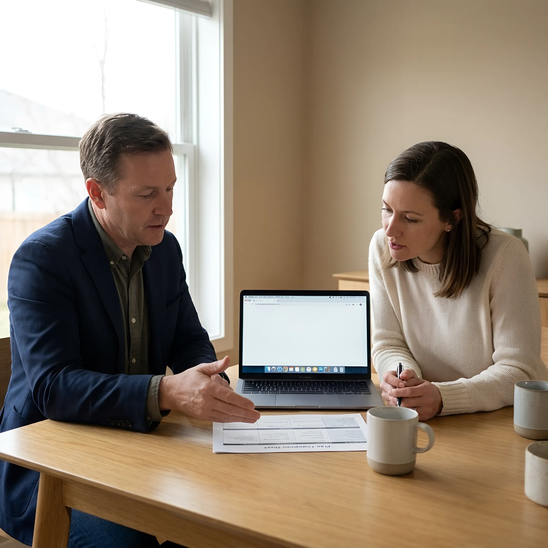 Health insurance advisor comparing medical plan options