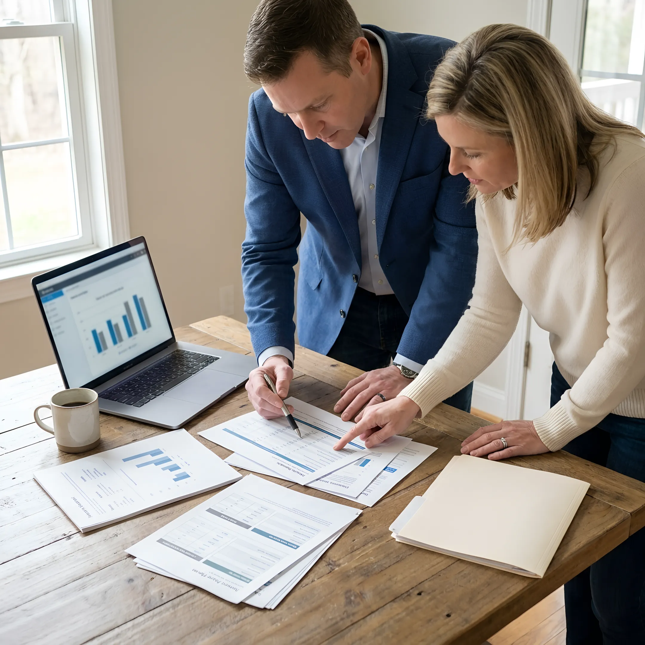 Business owner reviewing personalized health insurance recommendations