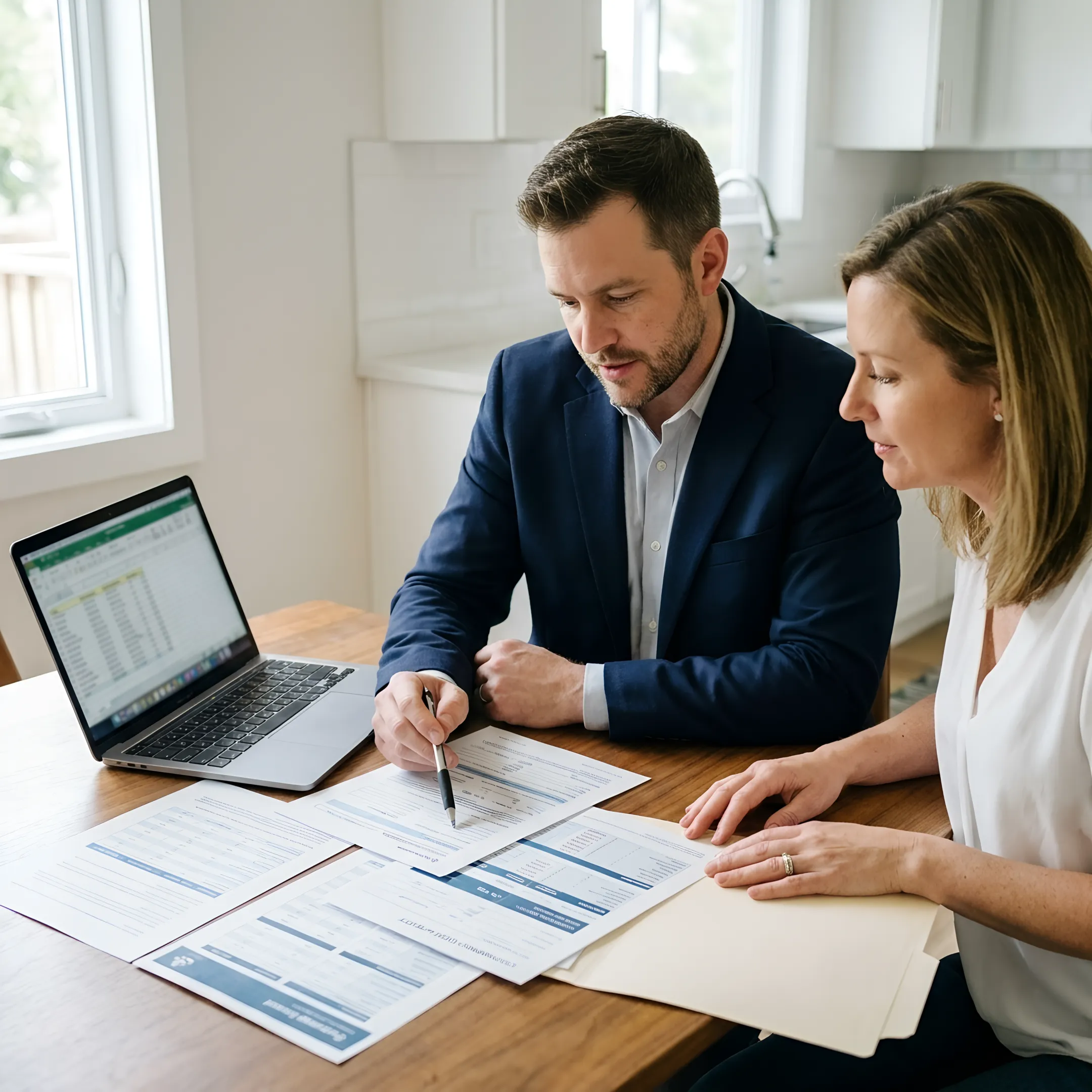 Client comparing dental insurance plans with an advisor