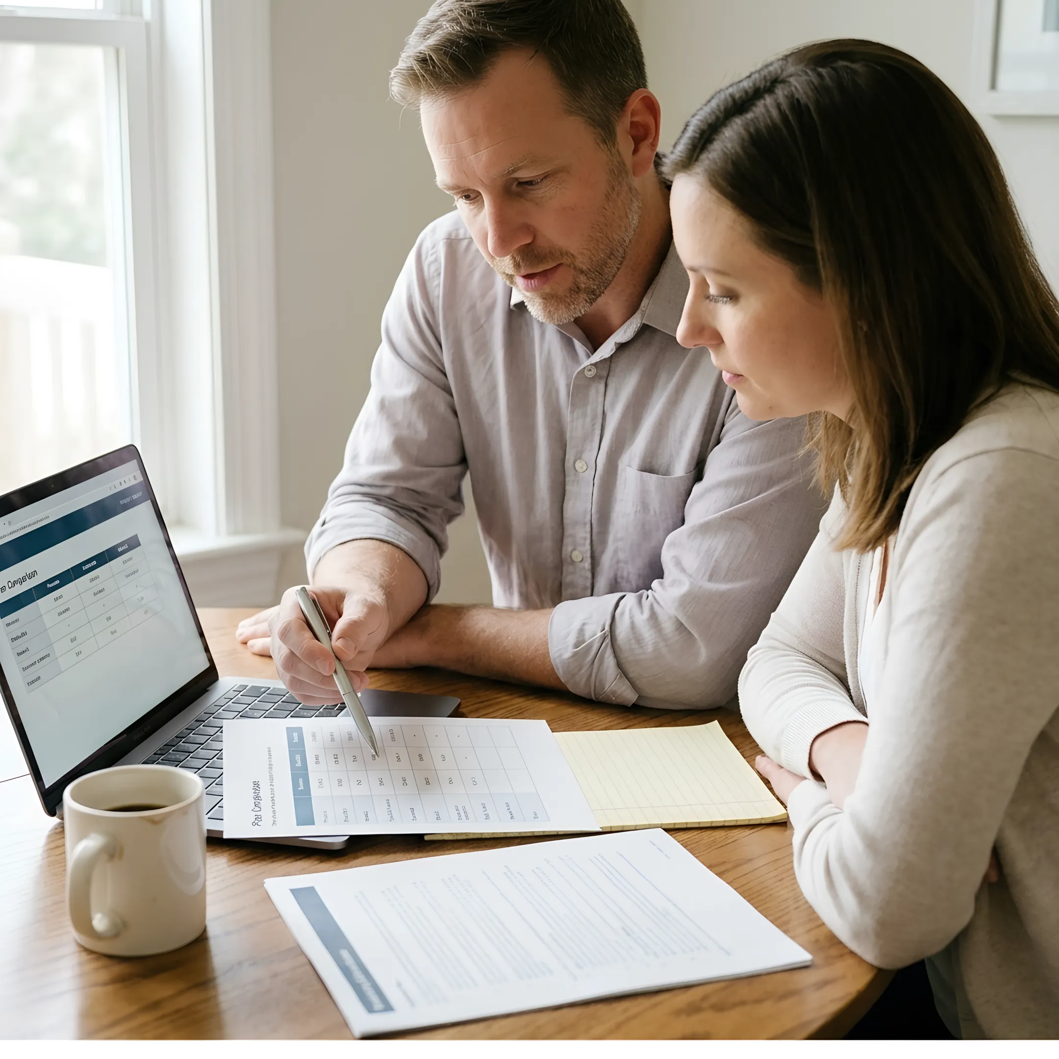Client reviewing dental insurance comparison options