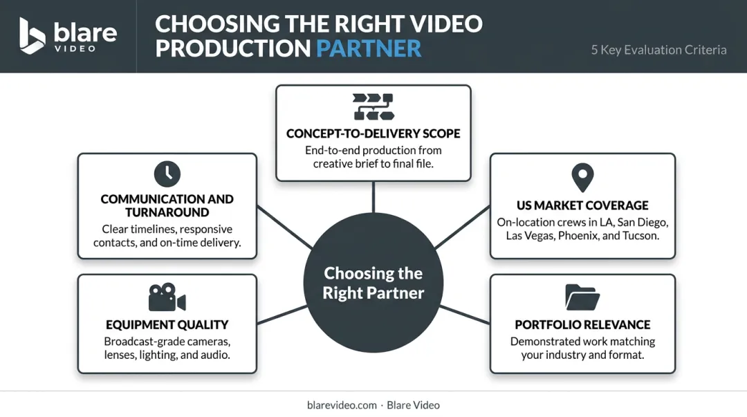 Five key criteria for evaluating corporate video production company partners