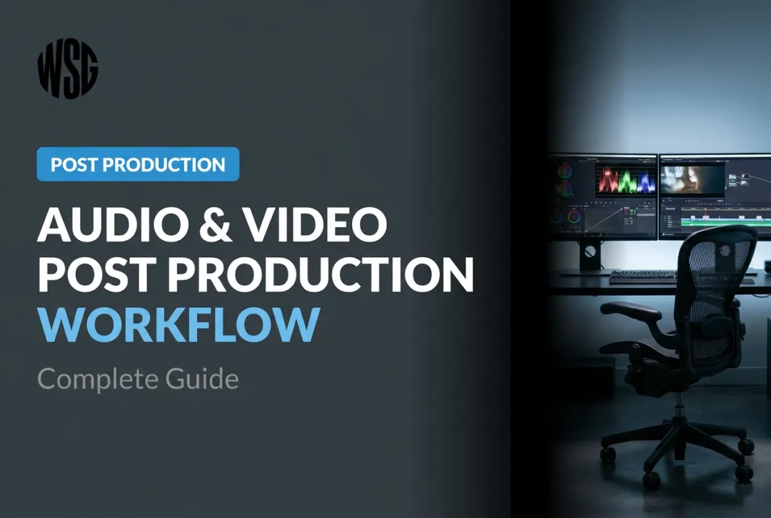 Audio & Video Post Production Workflow: Complete Guide