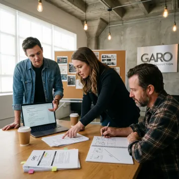 Financial explainer video production process planning session