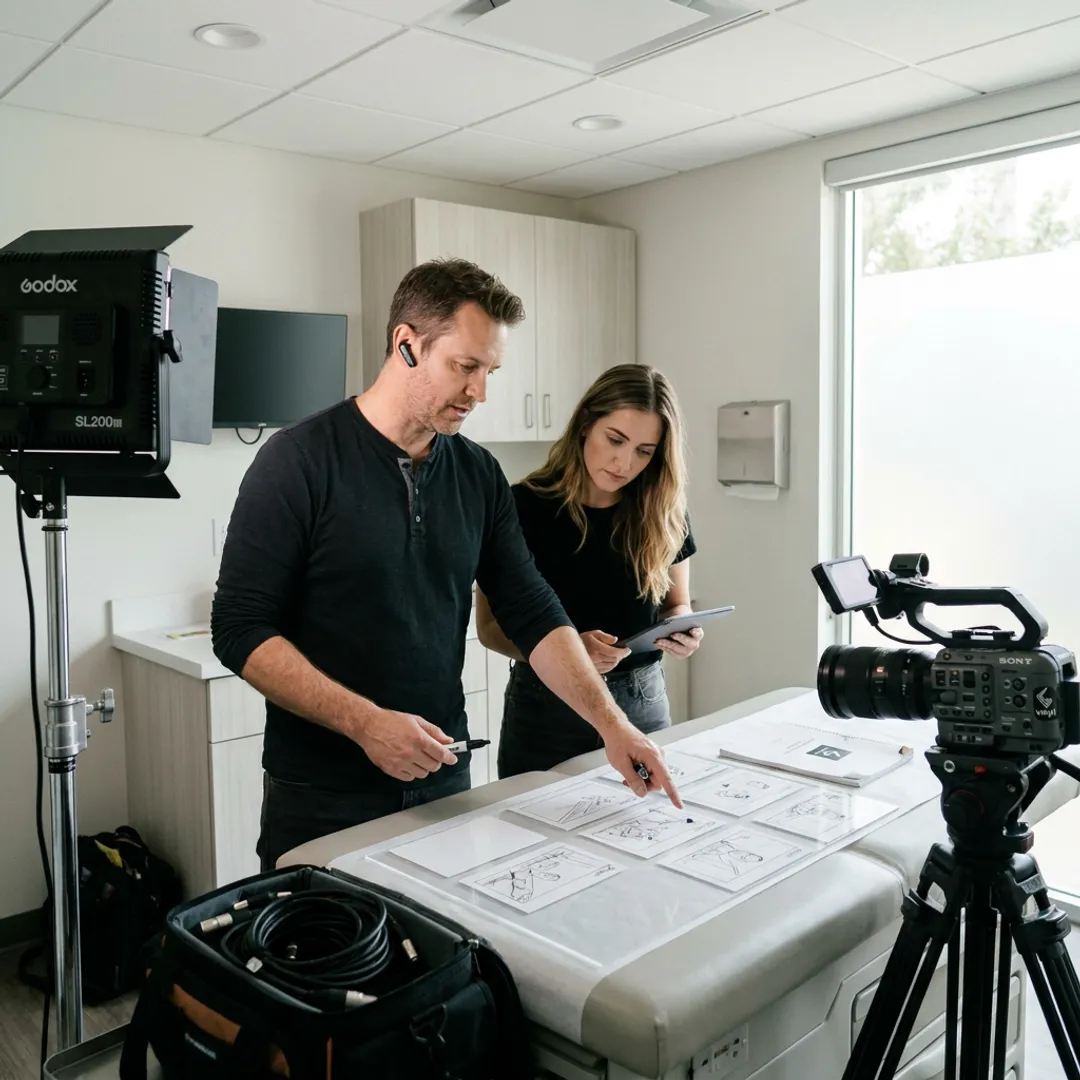 Healthcare video marketing planning session