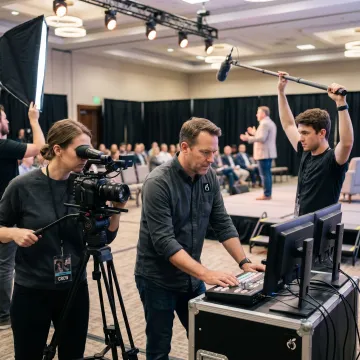 Phoenix corporate event AV production crew