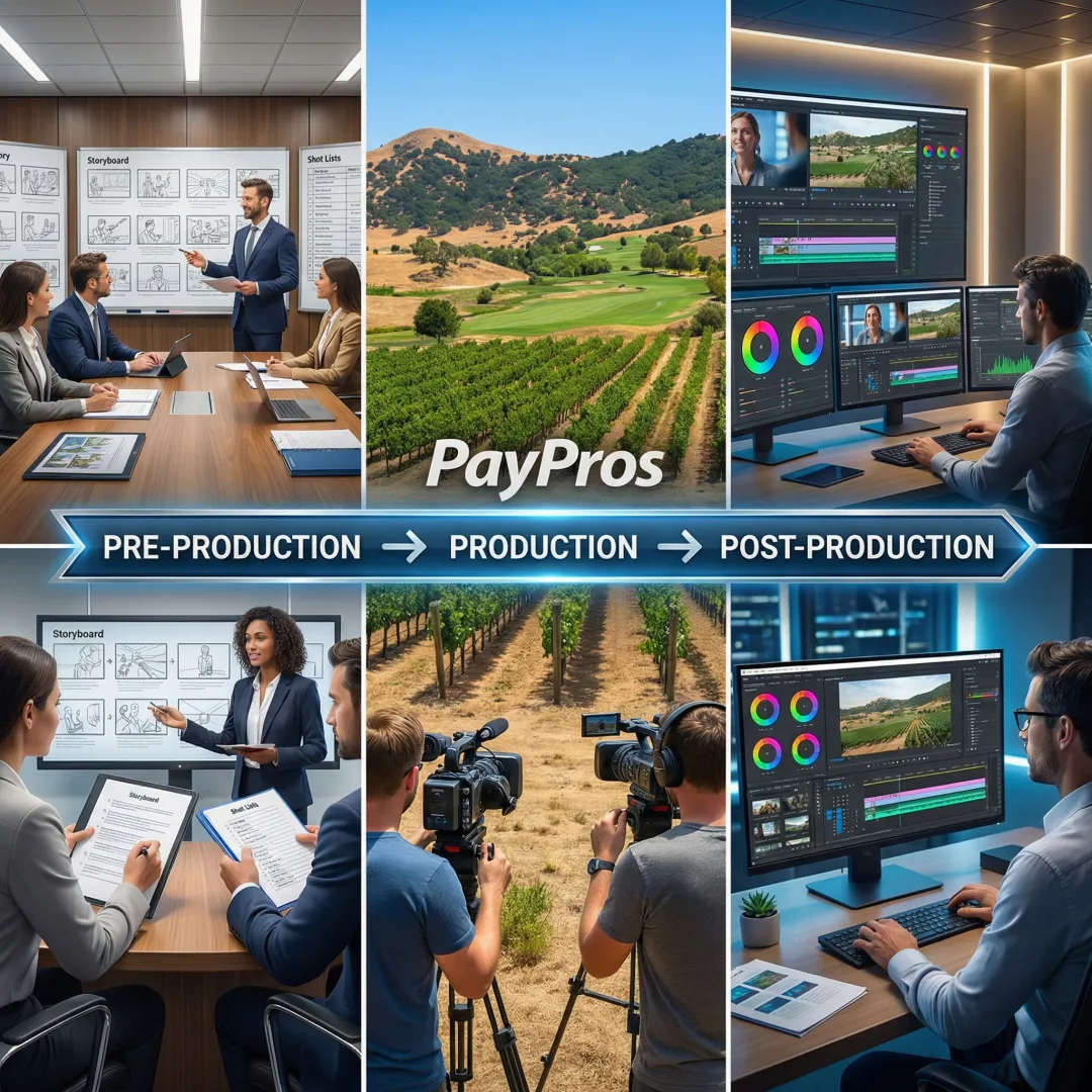 Video production workflow from planning to final delivery