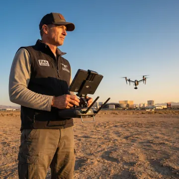 Drone videography over Las Vegas venue