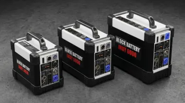 Block Battery INDY series high-capacity battery systems for film production lighting