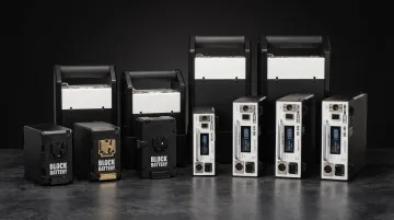 Block Battery V-mount and Gold-mount Li-ion battery product lineup for cinema production