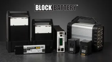 Block Battery professional production power lineup including INDY and Linkey modular systems
